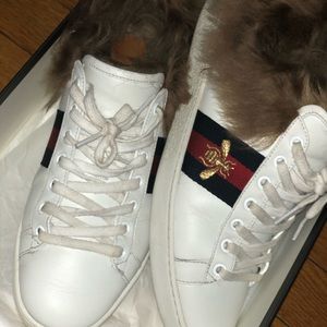 Gucci New Ace Fur Lined Sneaker